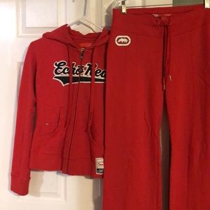 Women’s small Ecko Red zip-up hoodie and sweatpants tracksuit, sold together